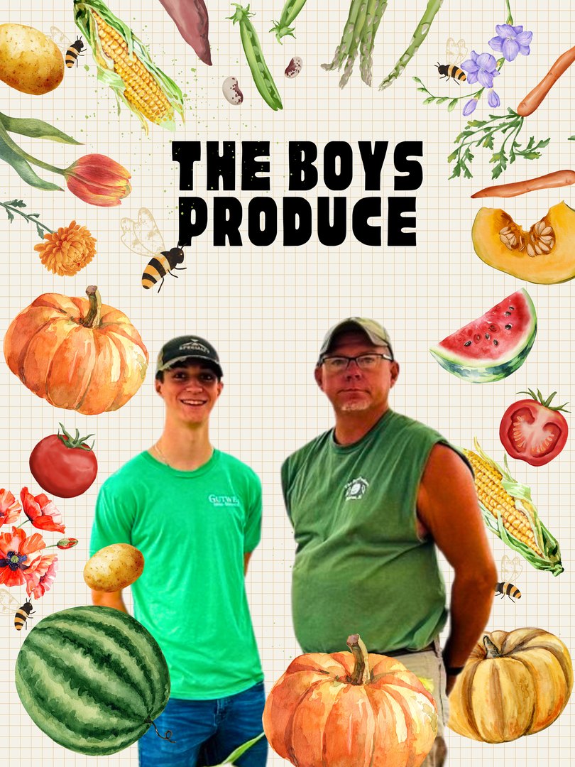 The Boys Produce of Donovan, Illinois, at the Downtown Watseka Farmers Market
